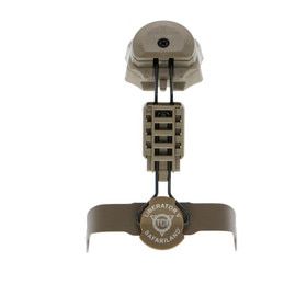 Safariland Liberator V adaptive OPS-Core helmet mount kit with FDE finish.